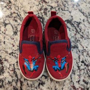 Toddler Spider-Man Gap slip on sneakers